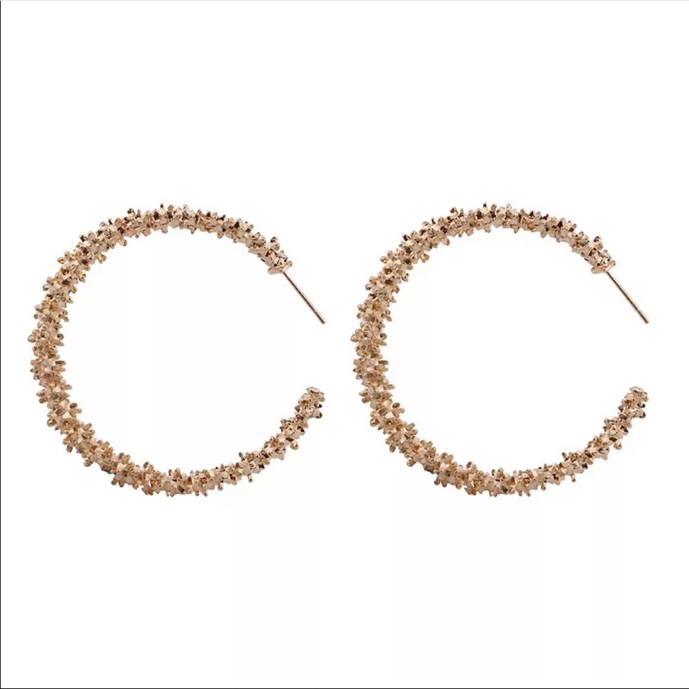 • Arianna • Etched Hoop Earrings - Picture 2 of 4